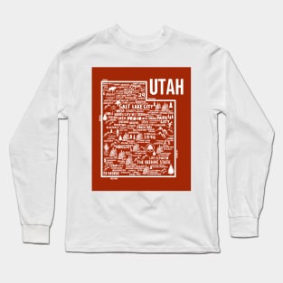 Utah Map Long Sleeve T-Shirt